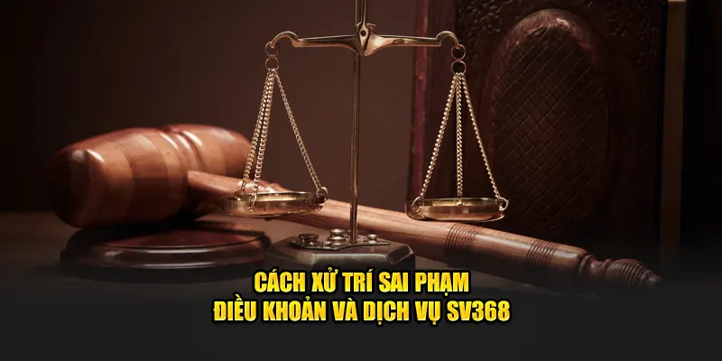 Cách xử trí sai phạm điều khoản và dịch vụ SV368