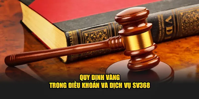 Quy định vàng trong điều khoản và dịch vụ SV368